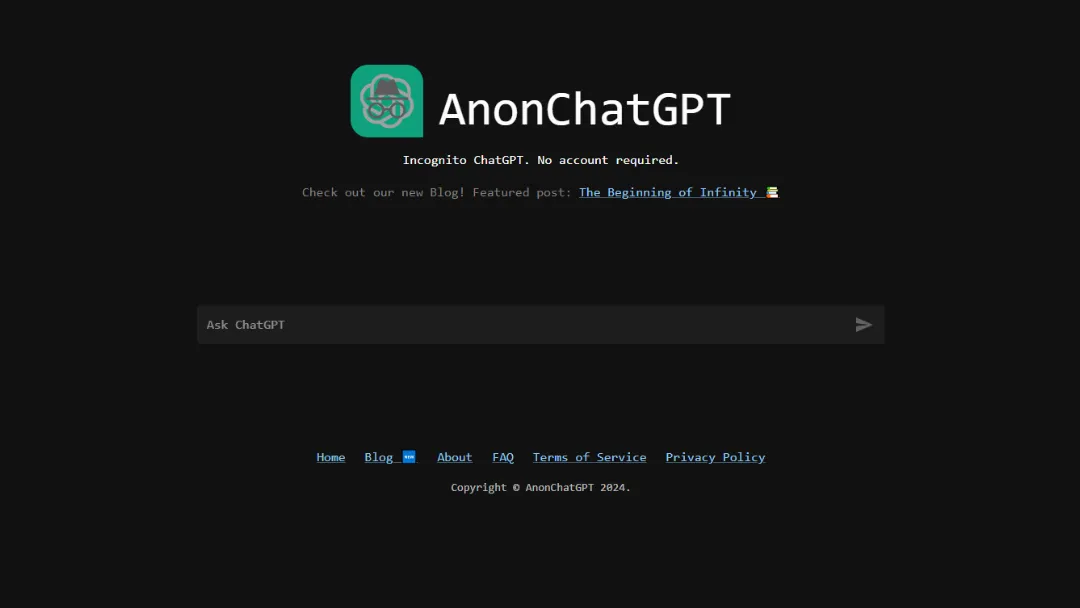 AnonChatGPT Screenshot