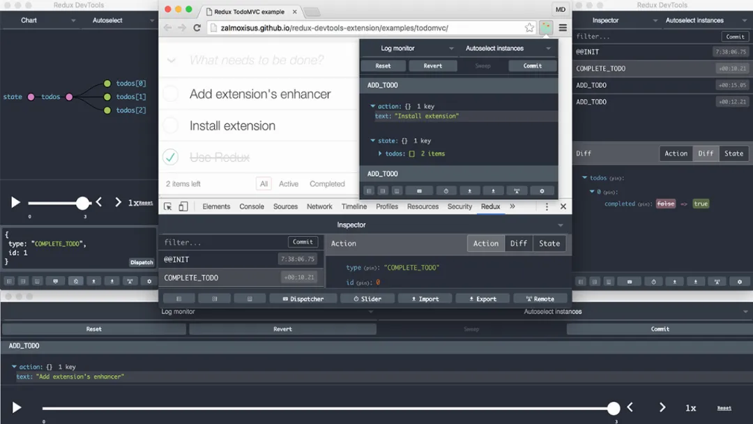 Redux DevTools Screenshot