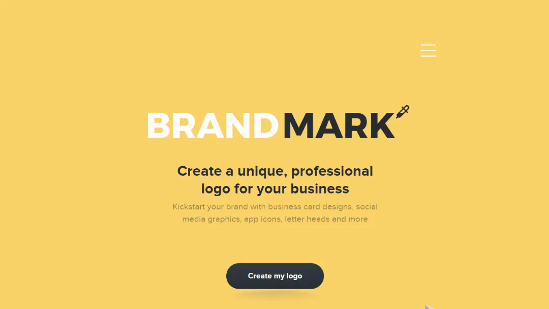 Brandmark Logo Maker Website Screenshot