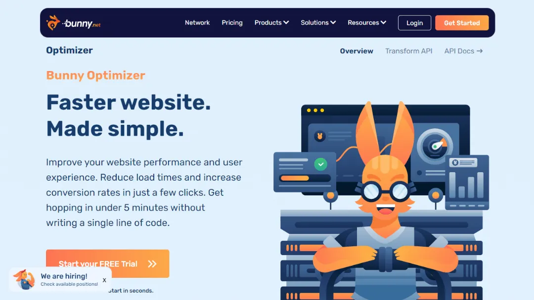 Bunny Optimizer Website Screenshot