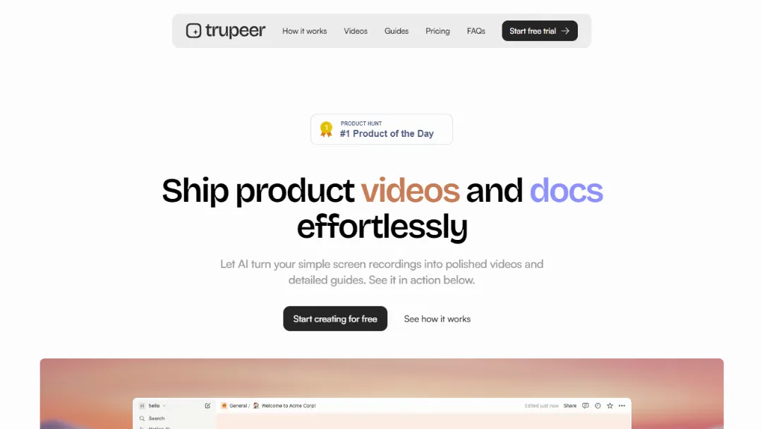 Trupeer Screenshot