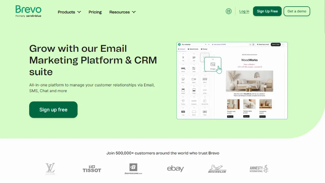 Brevo Website Screenshot