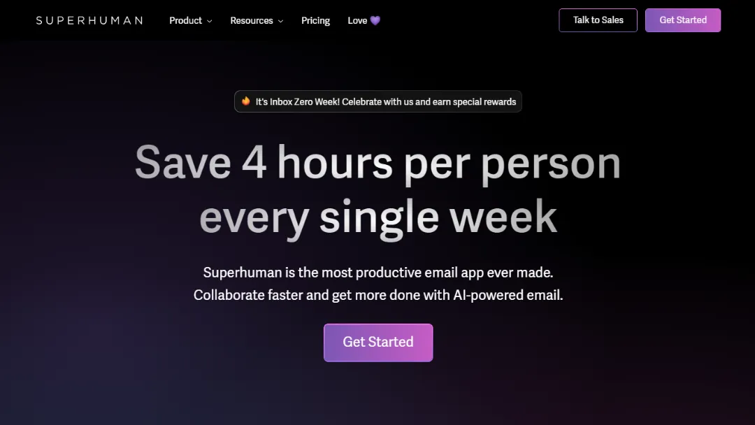 Superhuman Website Screenshot