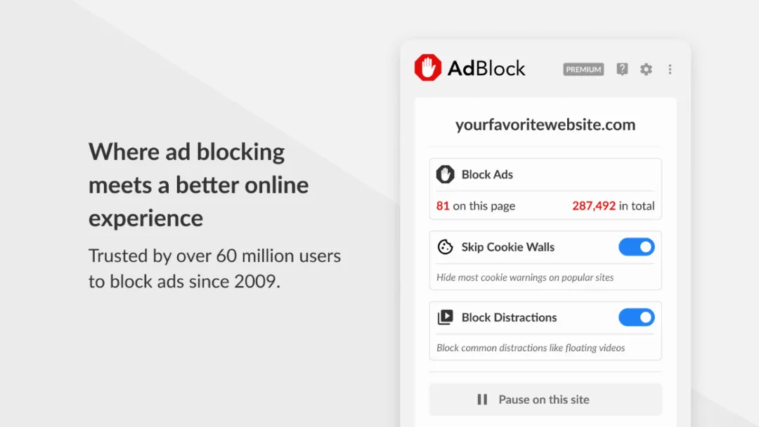 AdBlock Website Screenshot