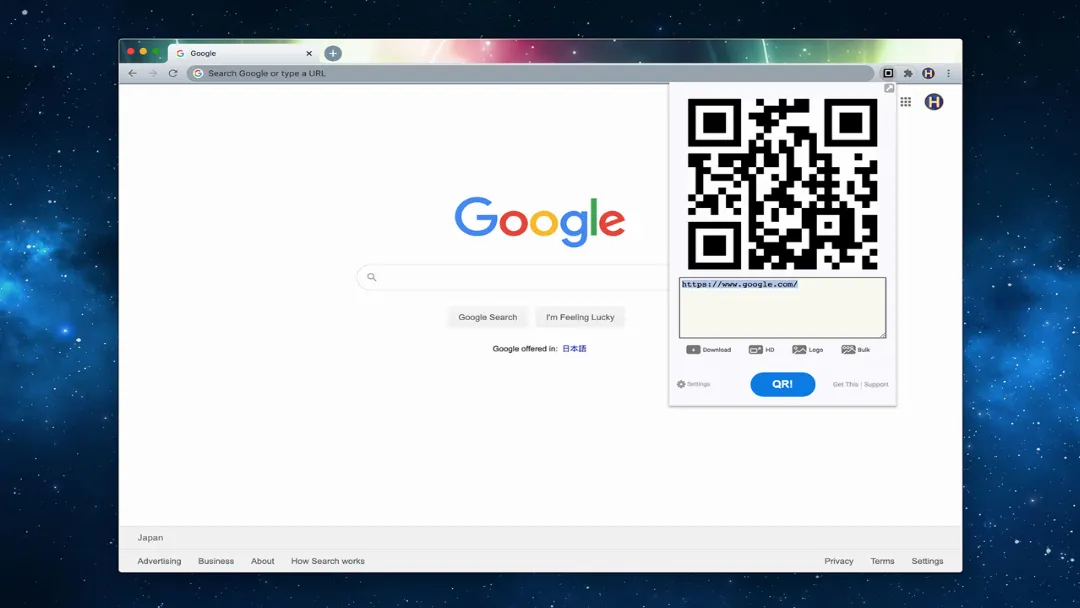 QR Code Generator Website Screenshot