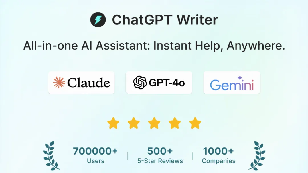 ChatGPT Writer Website Screenshot