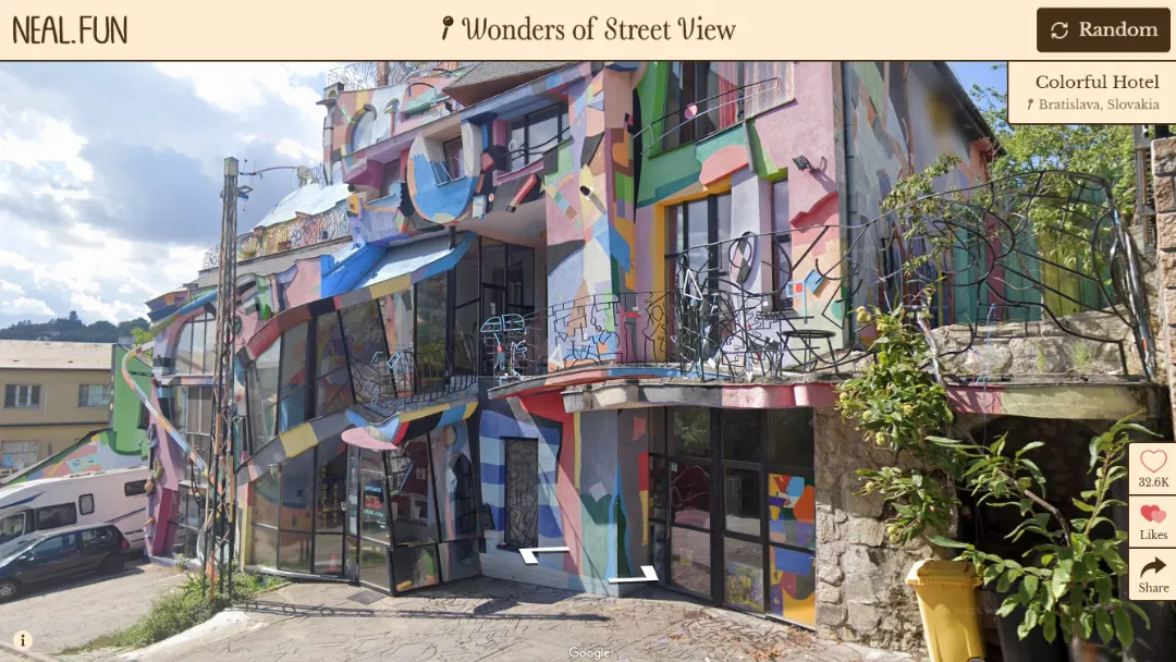 Wonders of Street View Website Screenshot