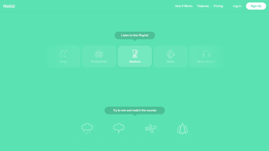 Noisli Website Screenshot