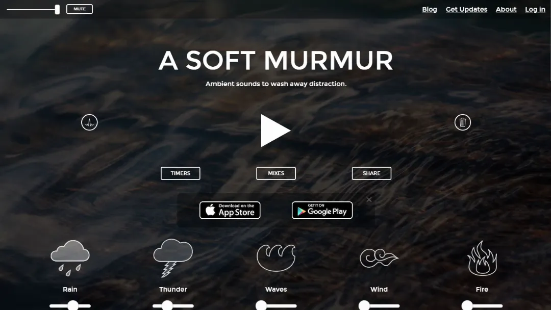 A Soft Murmur Website Screenshot