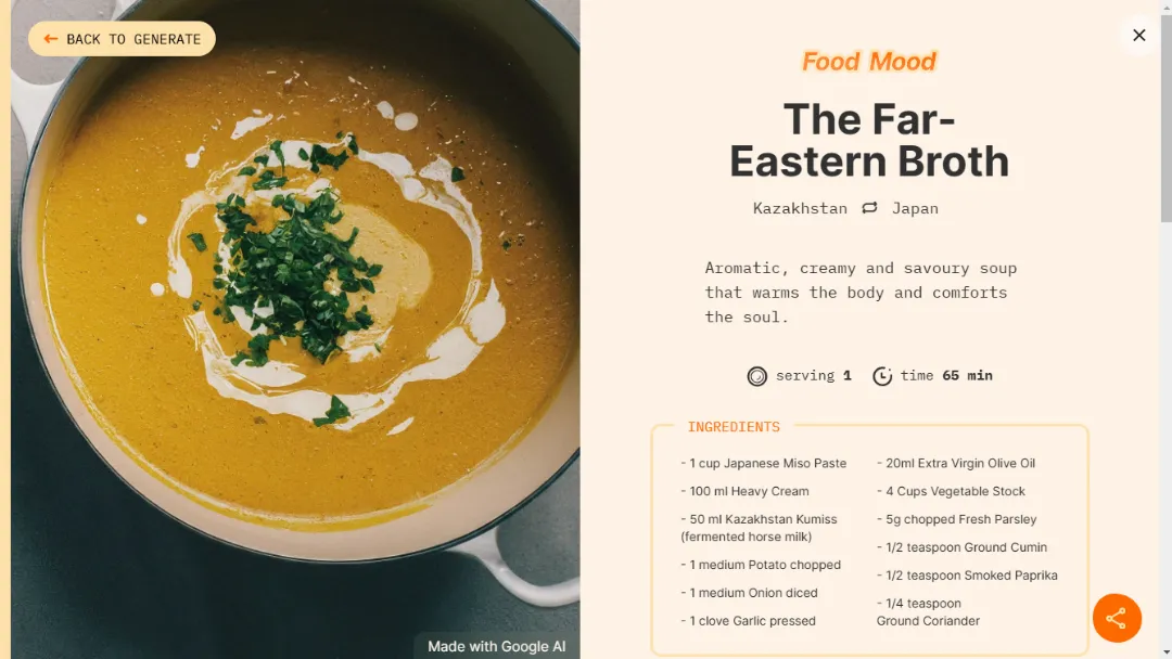 Food Mood Website Screenshot