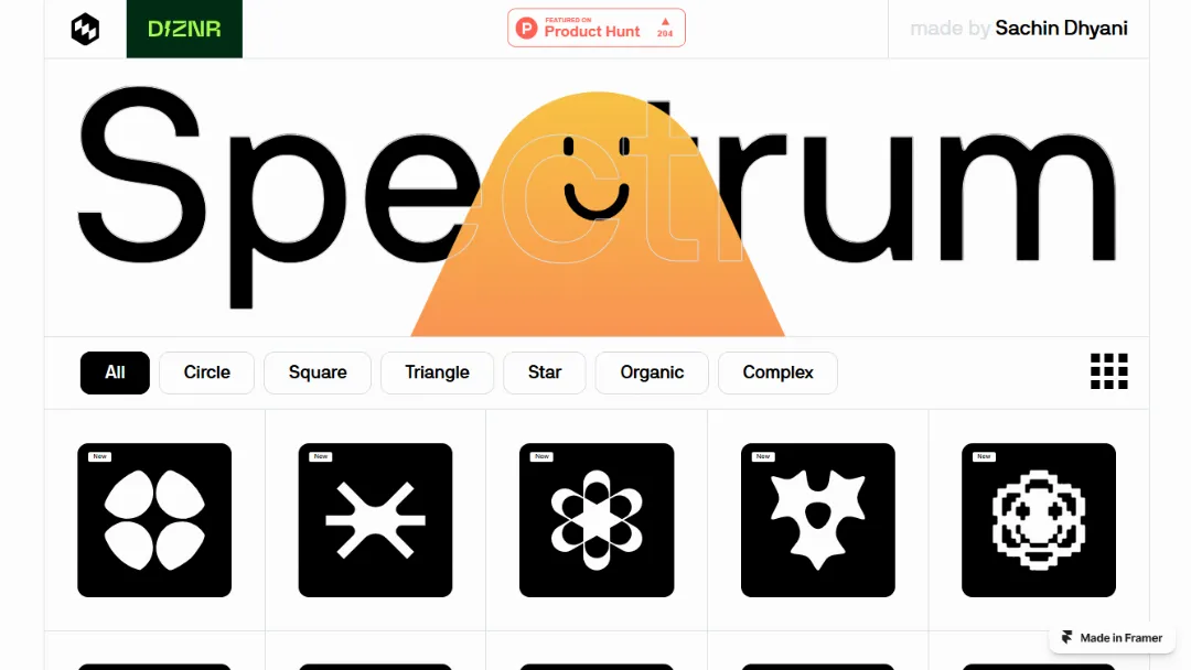Spectrum Website Screenshot