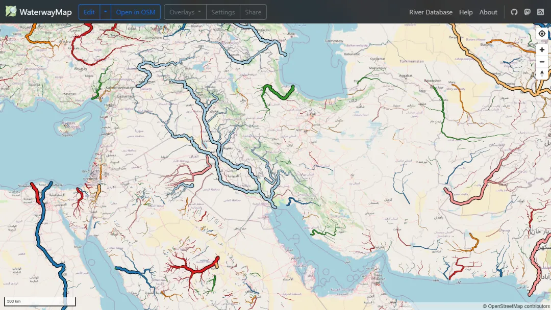 WaterwayMap.org Website Screenshot