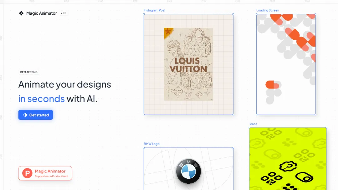 Magic Animator Website Screenshot