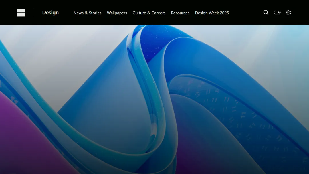 Microsoft Design Wallpapers Website Screenshot