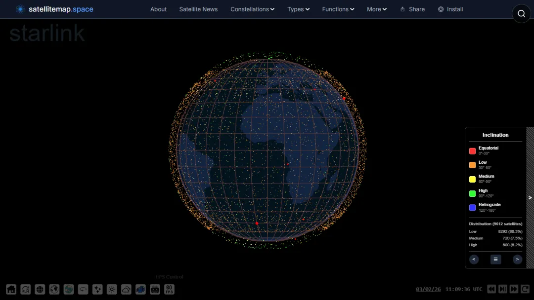 SatelliteMap.space Website Screenshot