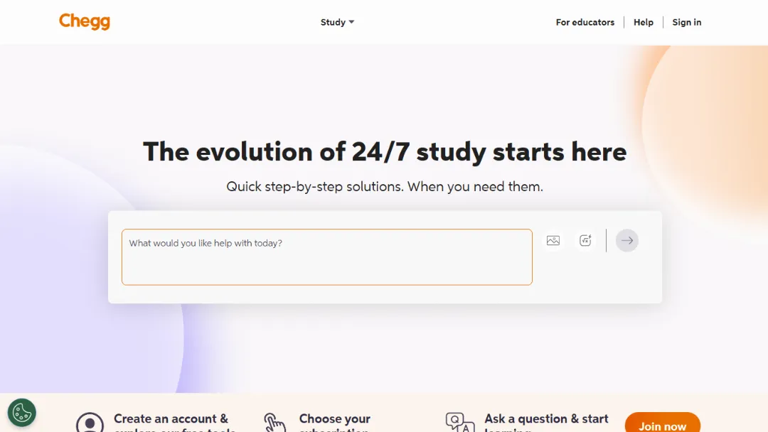 Chegg Website Screenshot