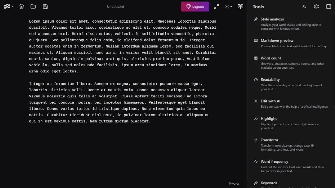 I Write Like Website Screenshot