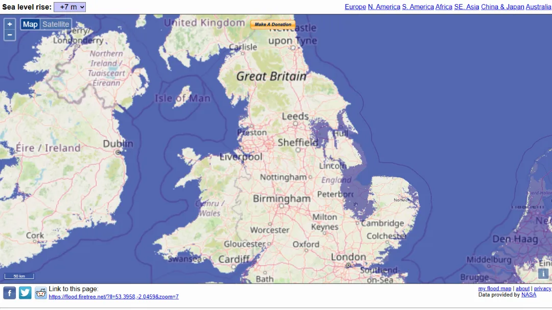 Flood Maps Website Screenshot