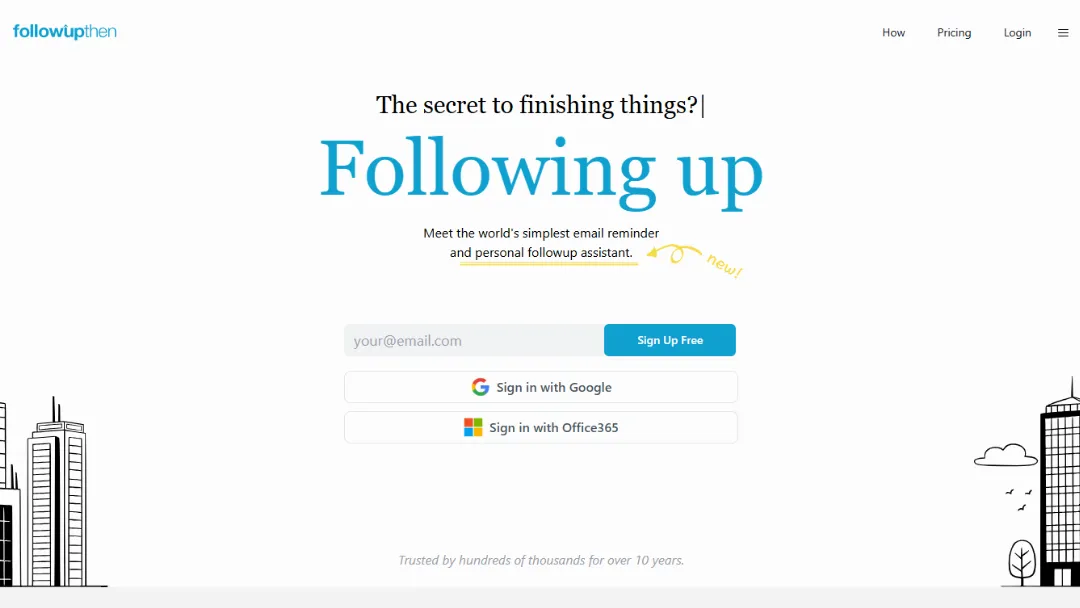 FollowUpThen Website Screenshot