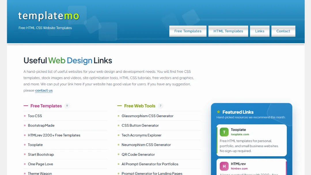TemplateMo Website Screenshot