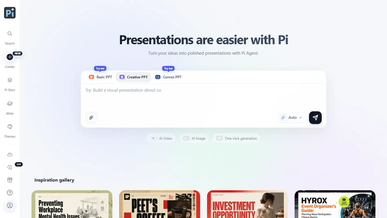 Presentation Intelligence Website Screenshot