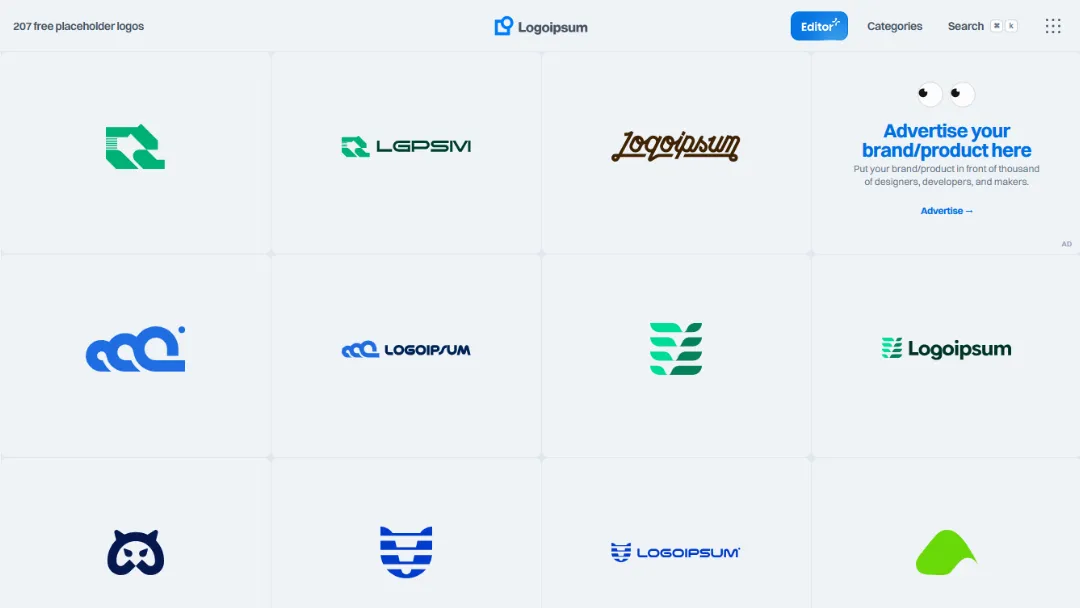 Logoipsum Website Screenshot