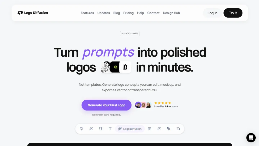 Logo Diffusion Website Screenshot