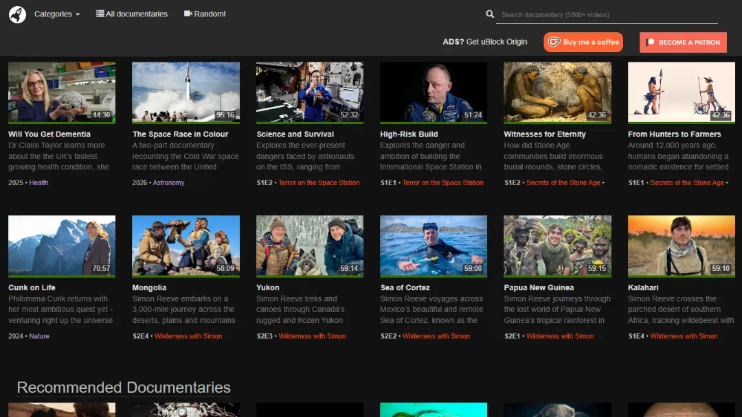 I Have No TV (iHaveNoTV) Website Screenshot