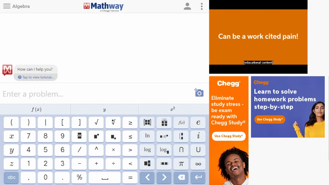 Mathway Screenshot